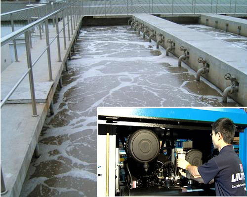 柳州富达空压机在中山污水处理站中的应用